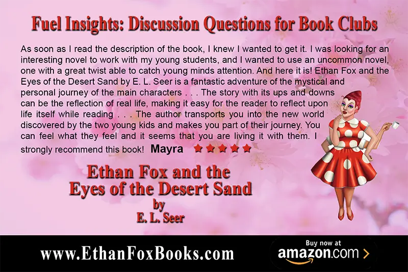 Bella Wentworth featured in a review with discussion questions for book clubs, igniting a passion for reading comprehension.