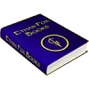Ethan Fox Books logo featuring a dark blue book with Ethan and Stravis’ symbol representing the elemental world of Zephyr