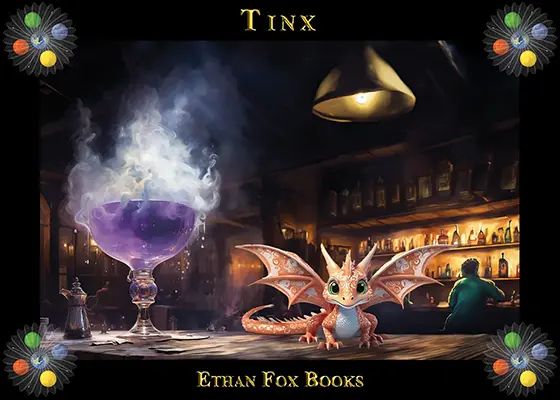 The Ethan Fox Books KidsStagram Imagine Magazine, fantasy book collectibles, Tinx trading card.