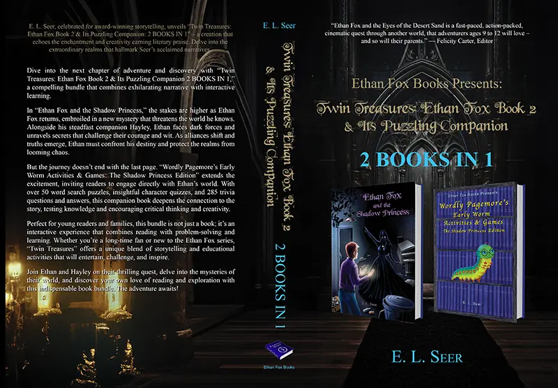 Full cover of “Ethan Fox Books Presents: Twin Treasures: Ethan Fox Book 2 & Its Puzzling Companion: 2 BOOKS IN 1” by EL Seer