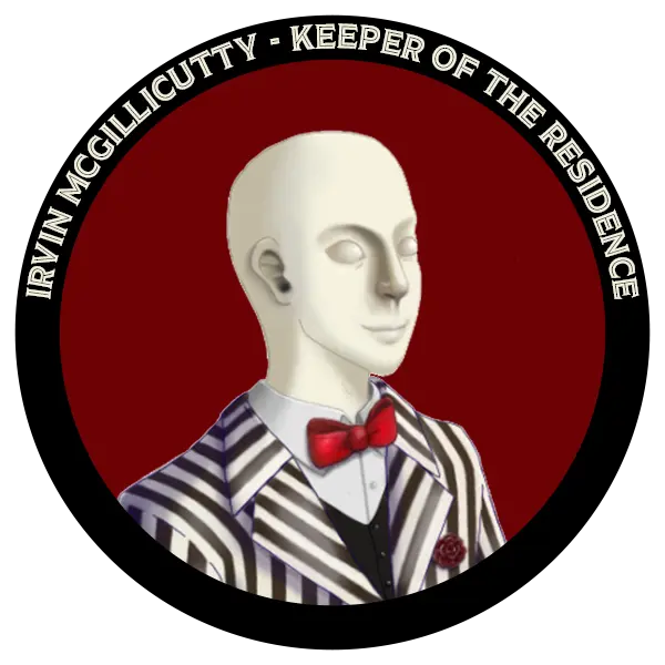 Captivating avatar of Irvin McGillicutty, keeper of The Residence from the Ethan Fox Books series.