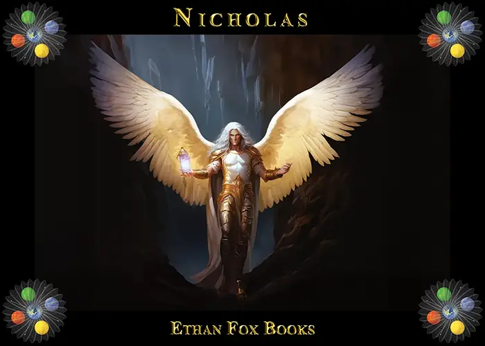 Trading card featuring Nicholas Knight from the Ethan Fox Books series.