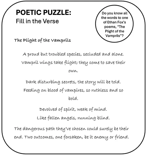 Interactive Poetic Puzzle for ‘The Eyes of the Desert Sand’ Solution in the Ethan Fox August 2024 newsletter, reader challenge