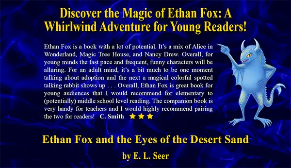 Pyrodevlin Newton presents a starred review in enchanted realms in books.